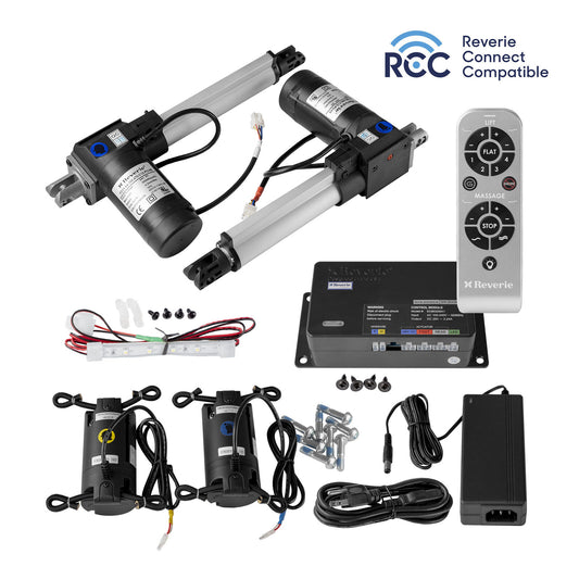 Reverie electronics upgrade package components and accessories with Reverie Connect Compatible logo on a white background