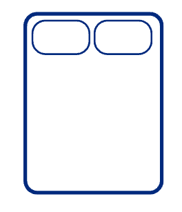 Outline of cal king mattress drawing