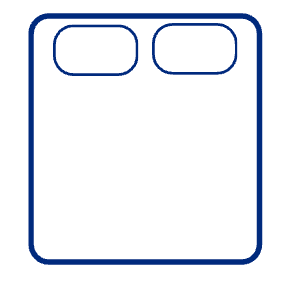 Outline of king mattress drawing