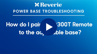 Reverie Power Base Troubleshooting video with a blue background and play button.