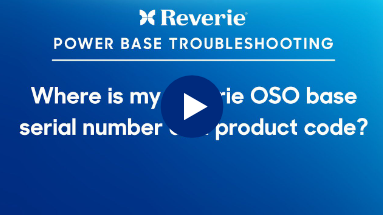 Reverie Power Base Troubleshooting guide on a blue background with a play button.