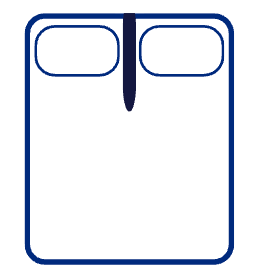 Outline of split king mattress drawing